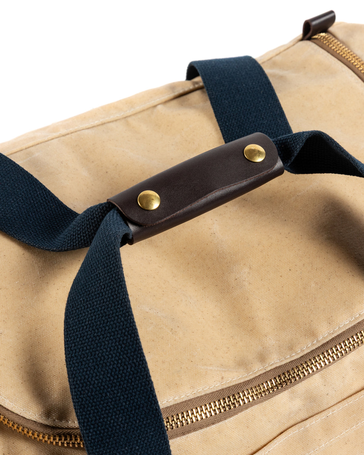 Waxed Canvas Overnighter Bag - Natural