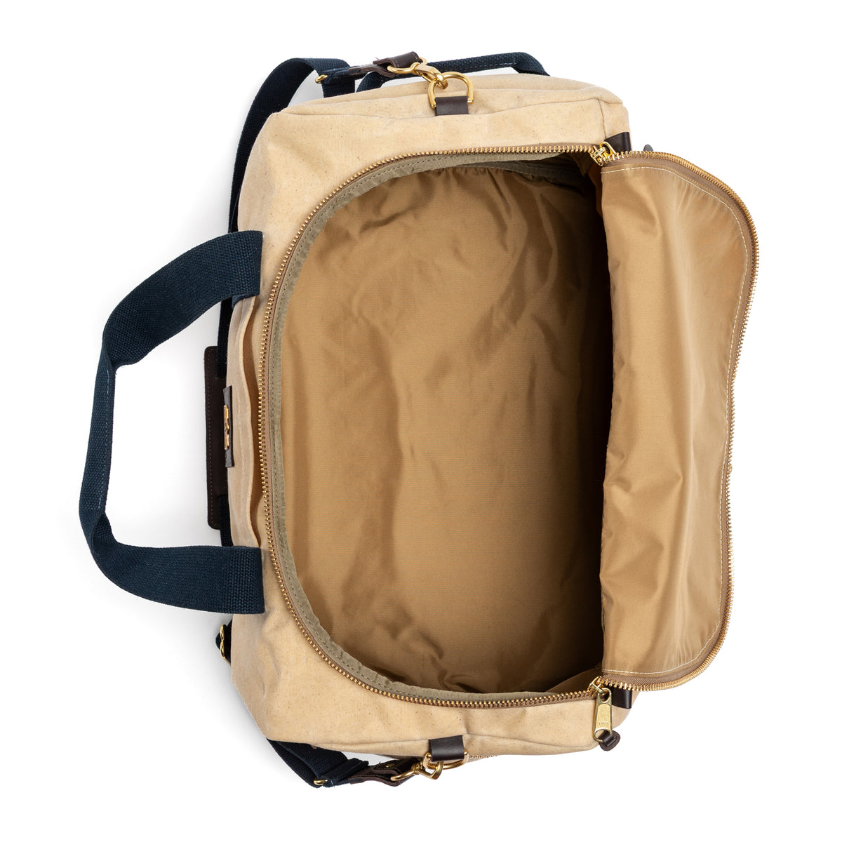 Waxed Canvas Overnighter Bag - Natural