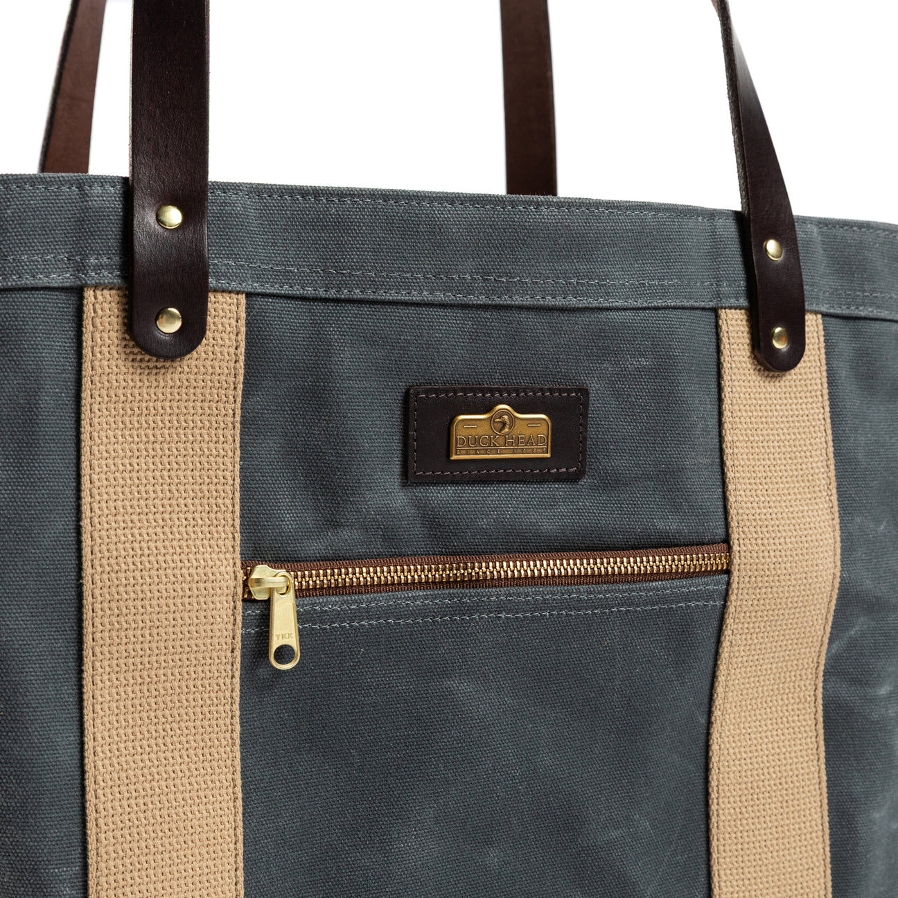 Waxed Canvas Tote - Charcoal