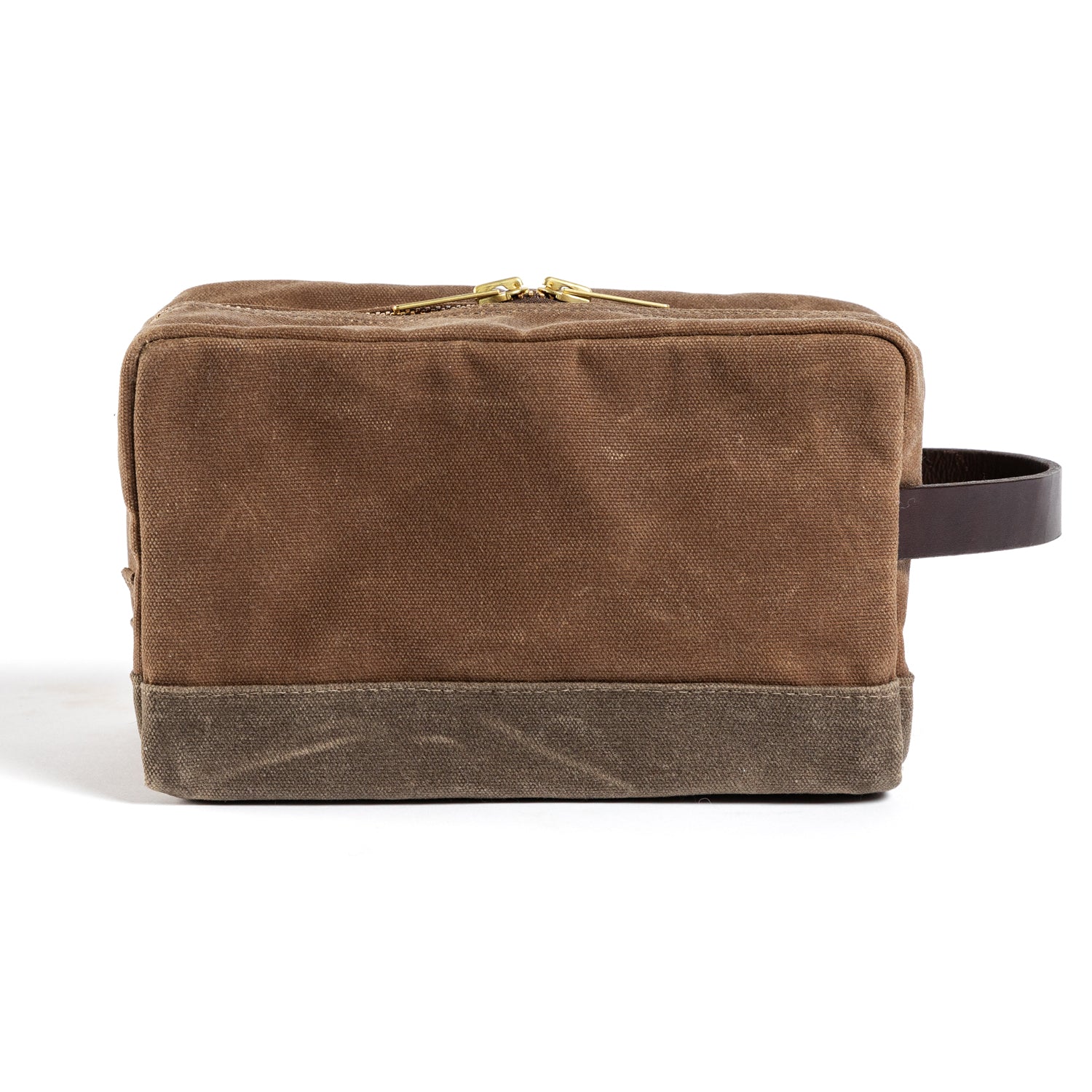 Waxed Canvas Dopp Kit - Brush Brown