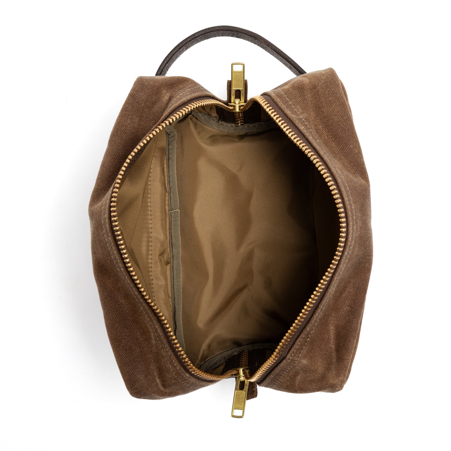 Waxed Canvas Dopp Kit - Brush Brown