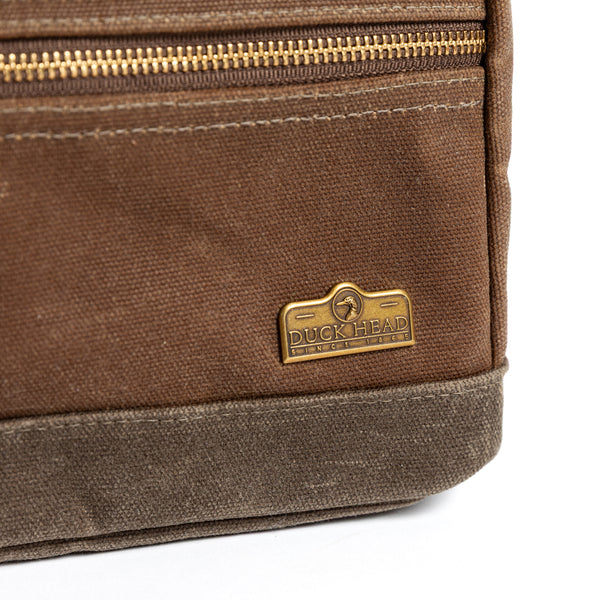 Waxed Canvas Dopp Kit - Brush Brown