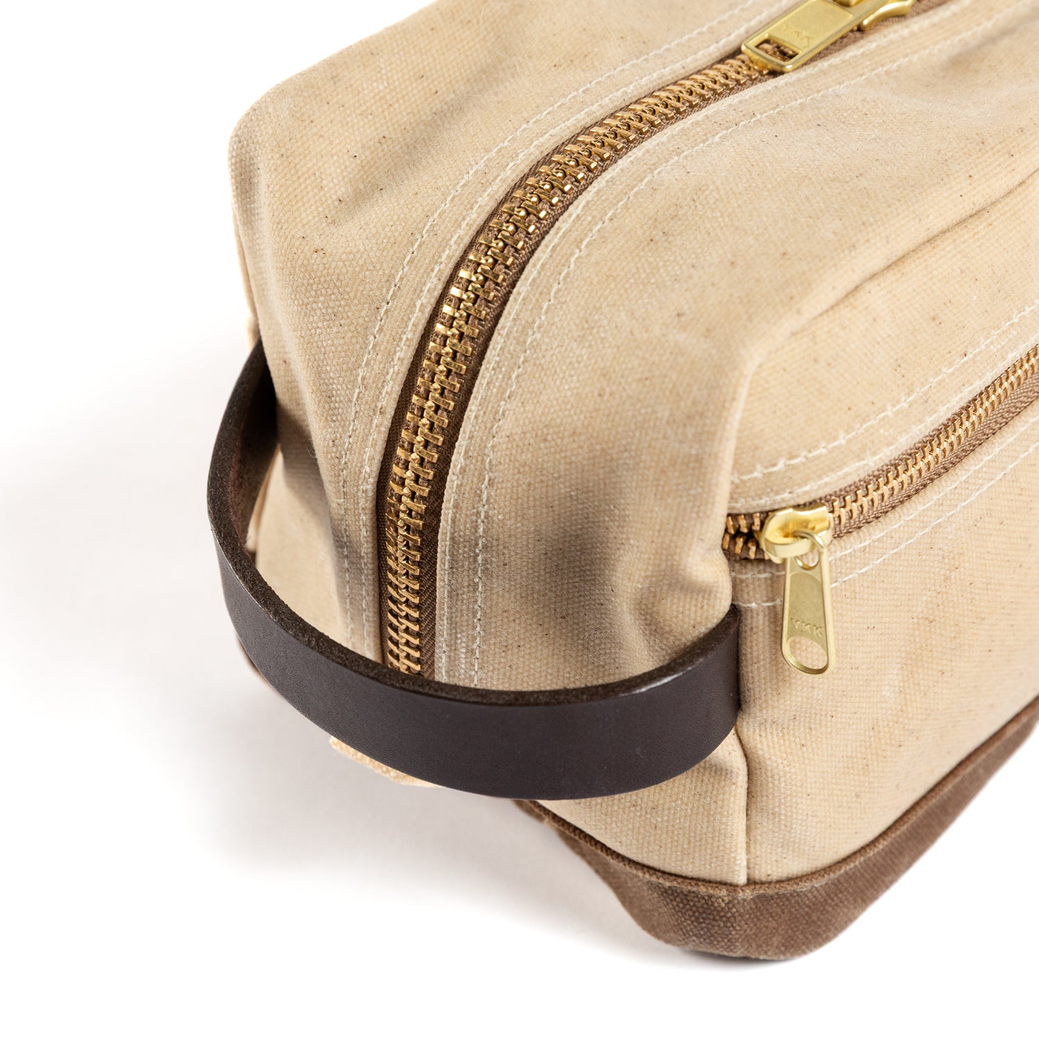 Waxed Canvas Dopp Kit - Natural