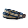 Striped Braided Belt - Dark Indigo
