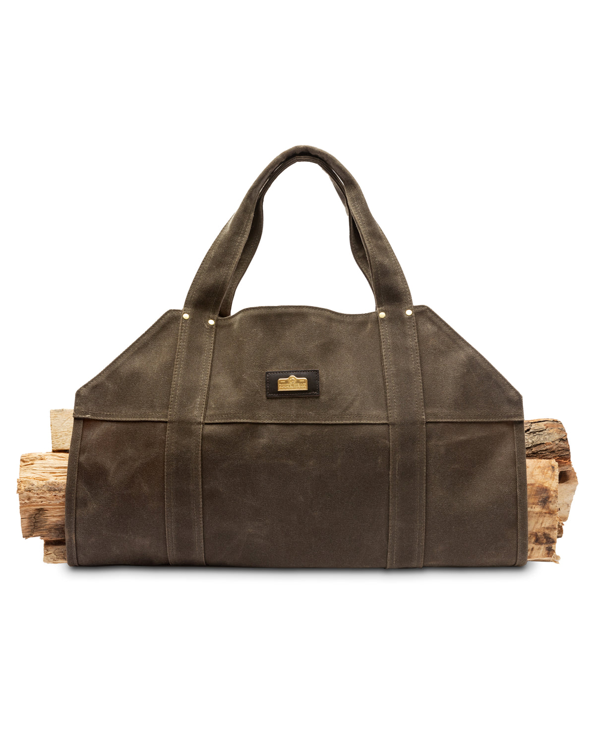 Waxed Canvas Log Carrier
