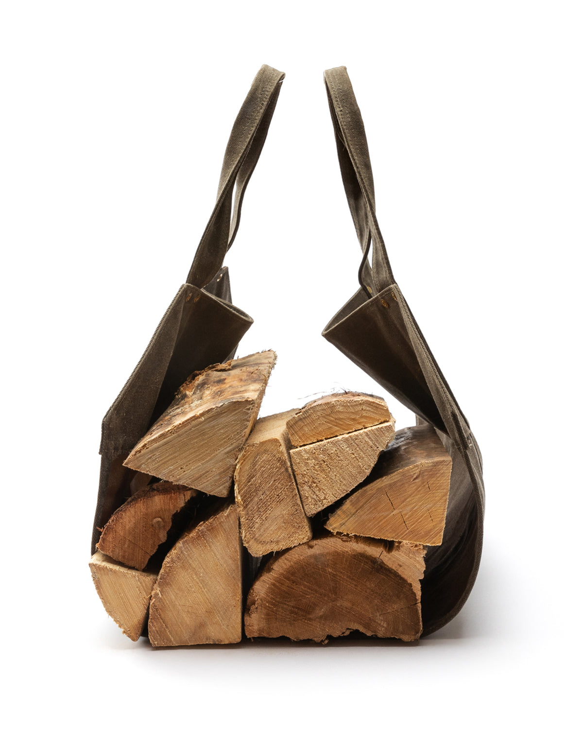 Waxed Canvas Log Carrier