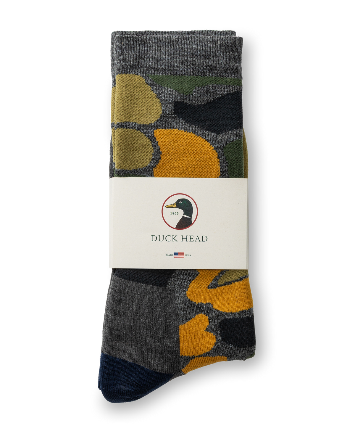 Camo Merino Wool Sporting Sock - Heather Grey
