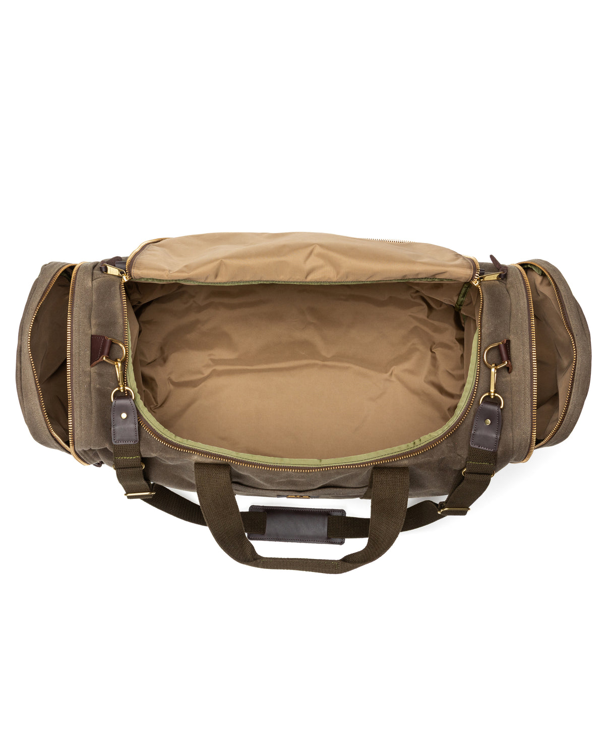 Waxed Canvas Long-Hauler Bag - Field Brown