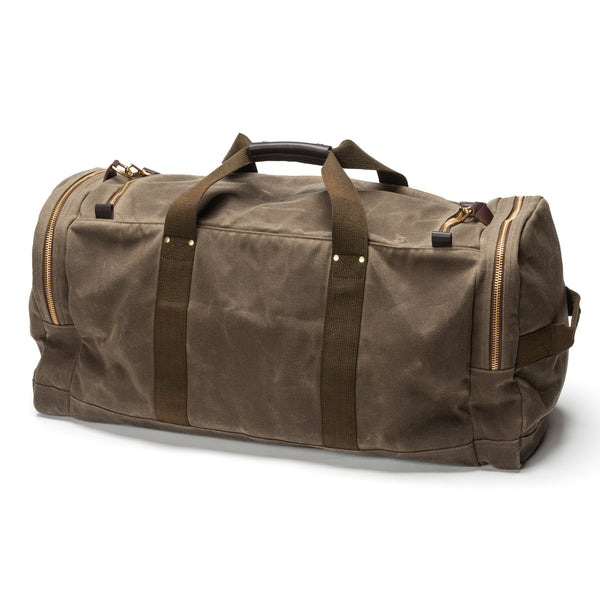 Waxed Canvas Long-Hauler Bag - Field Brown