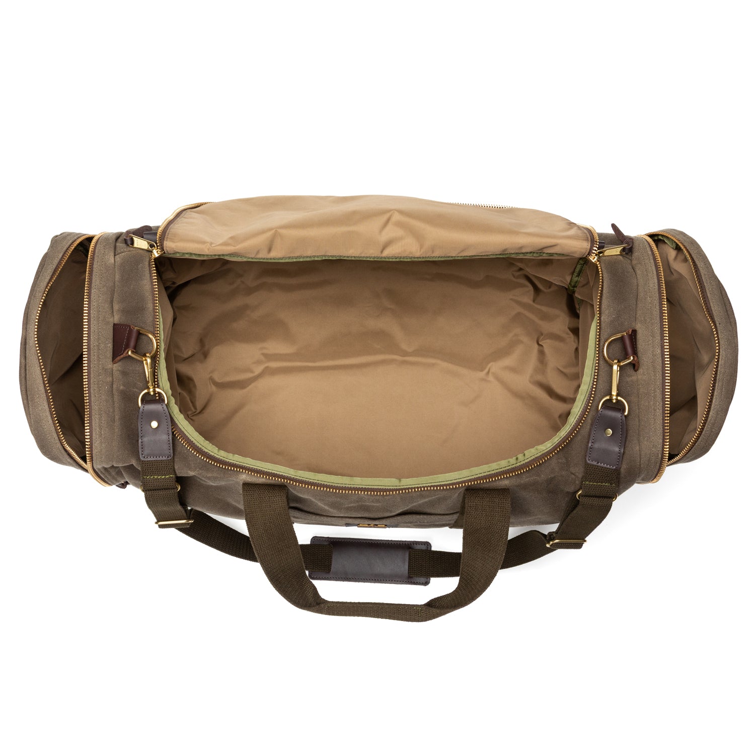 Waxed Canvas Long-Hauler Bag - Field Brown