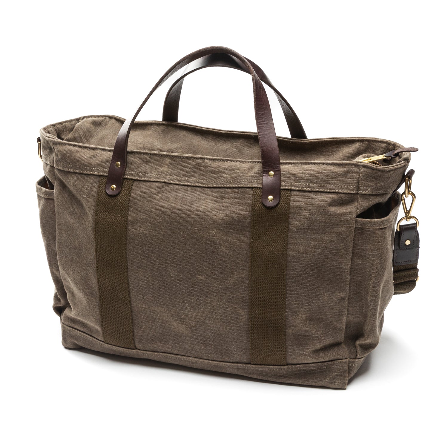 Waxed Canvas Tote Large - Field Brown