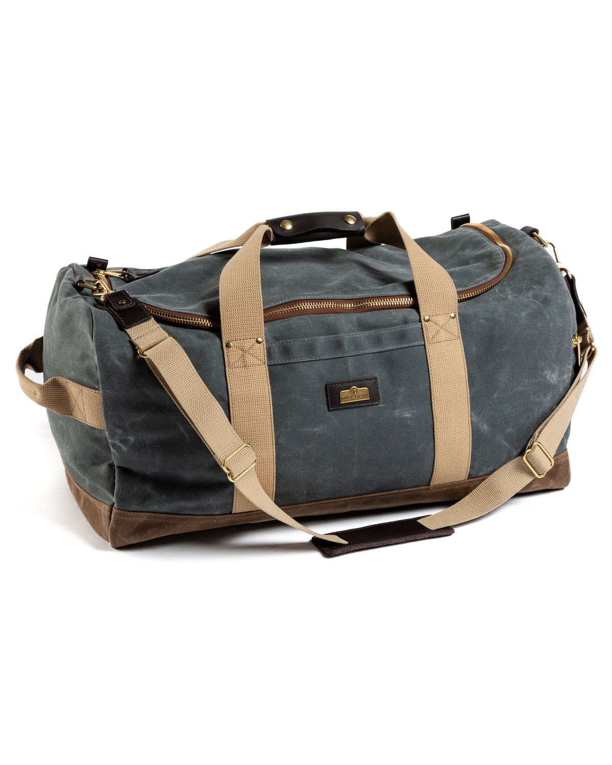 Waxed Canvas Weekender Bag - Charcoal