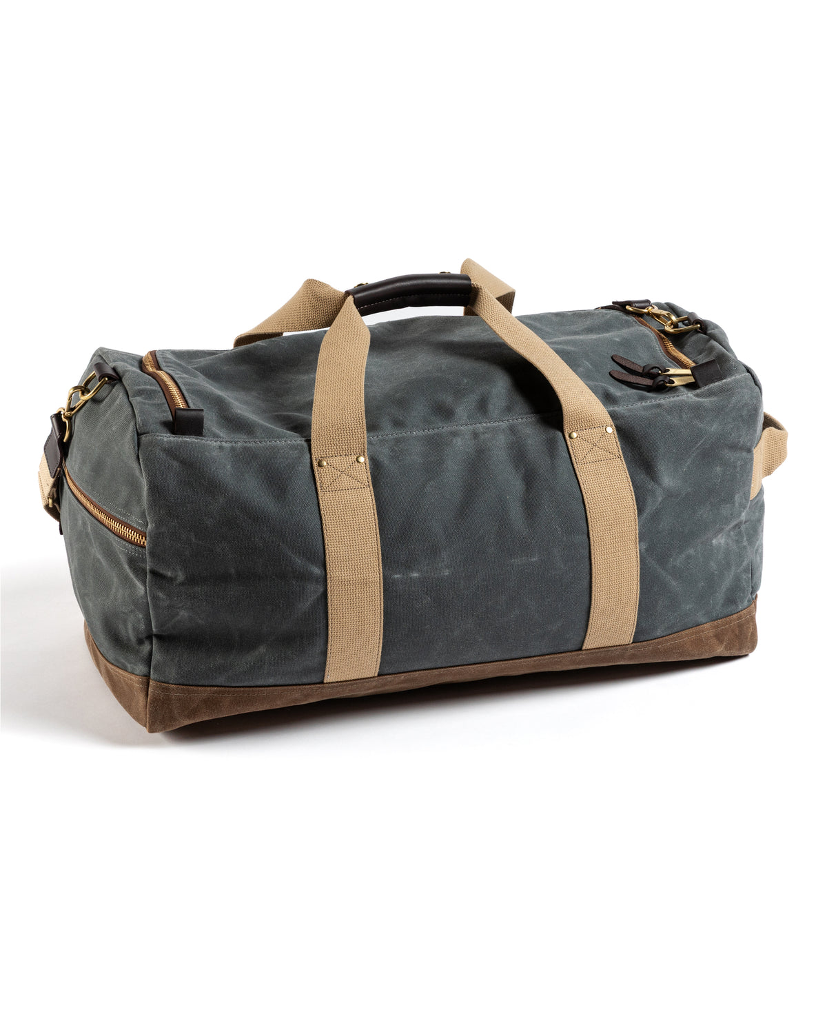 Waxed Canvas Weekender Bag - Charcoal