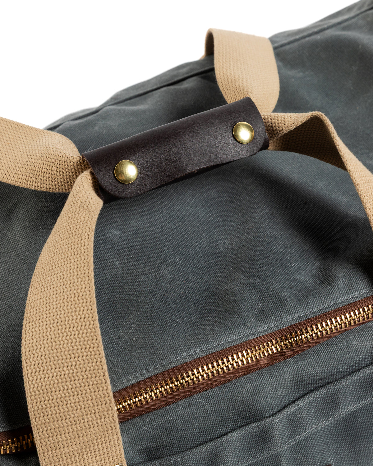 Waxed Canvas Weekender Bag - Charcoal