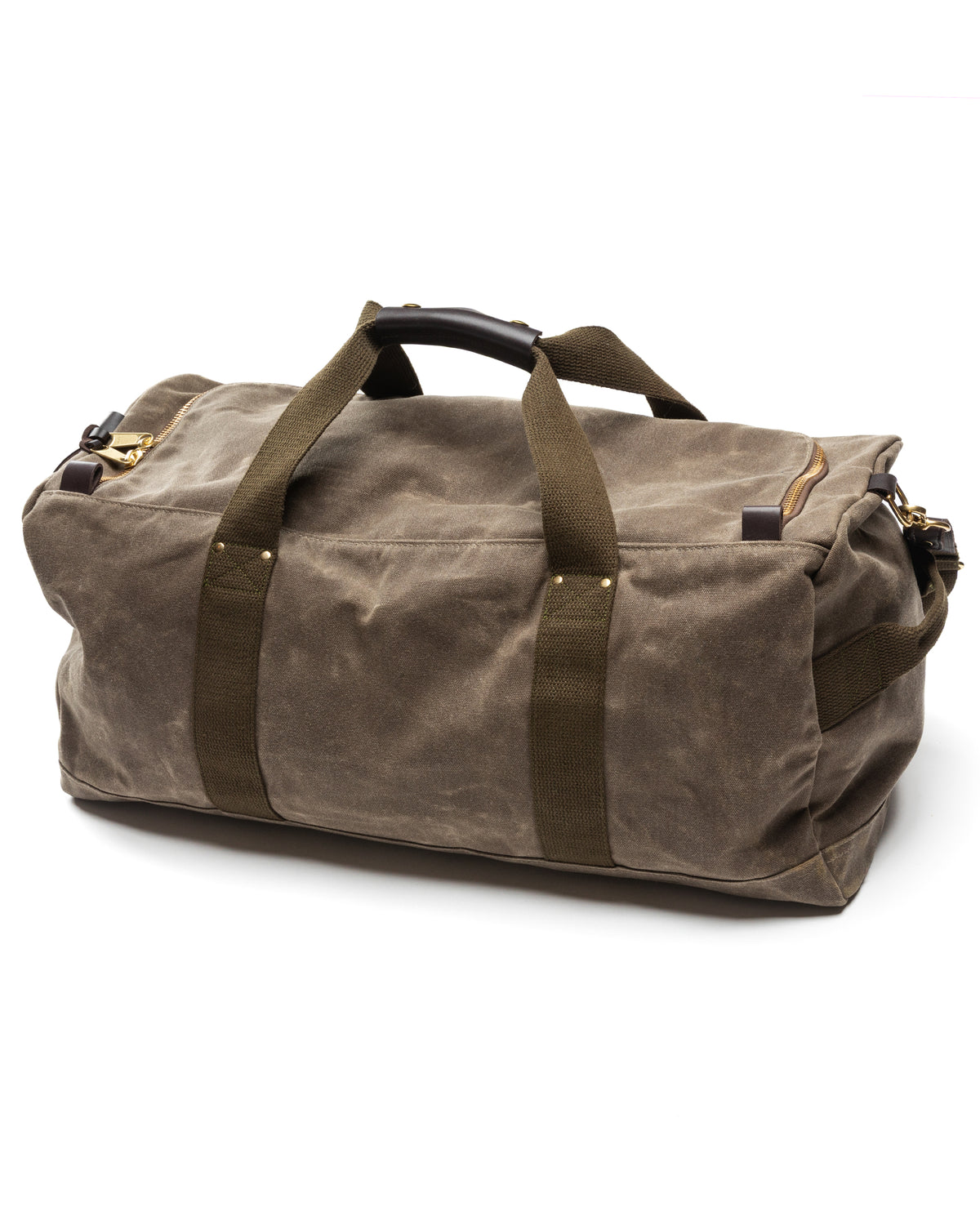 Waxed Canvas Weekender Bag - Field Brown