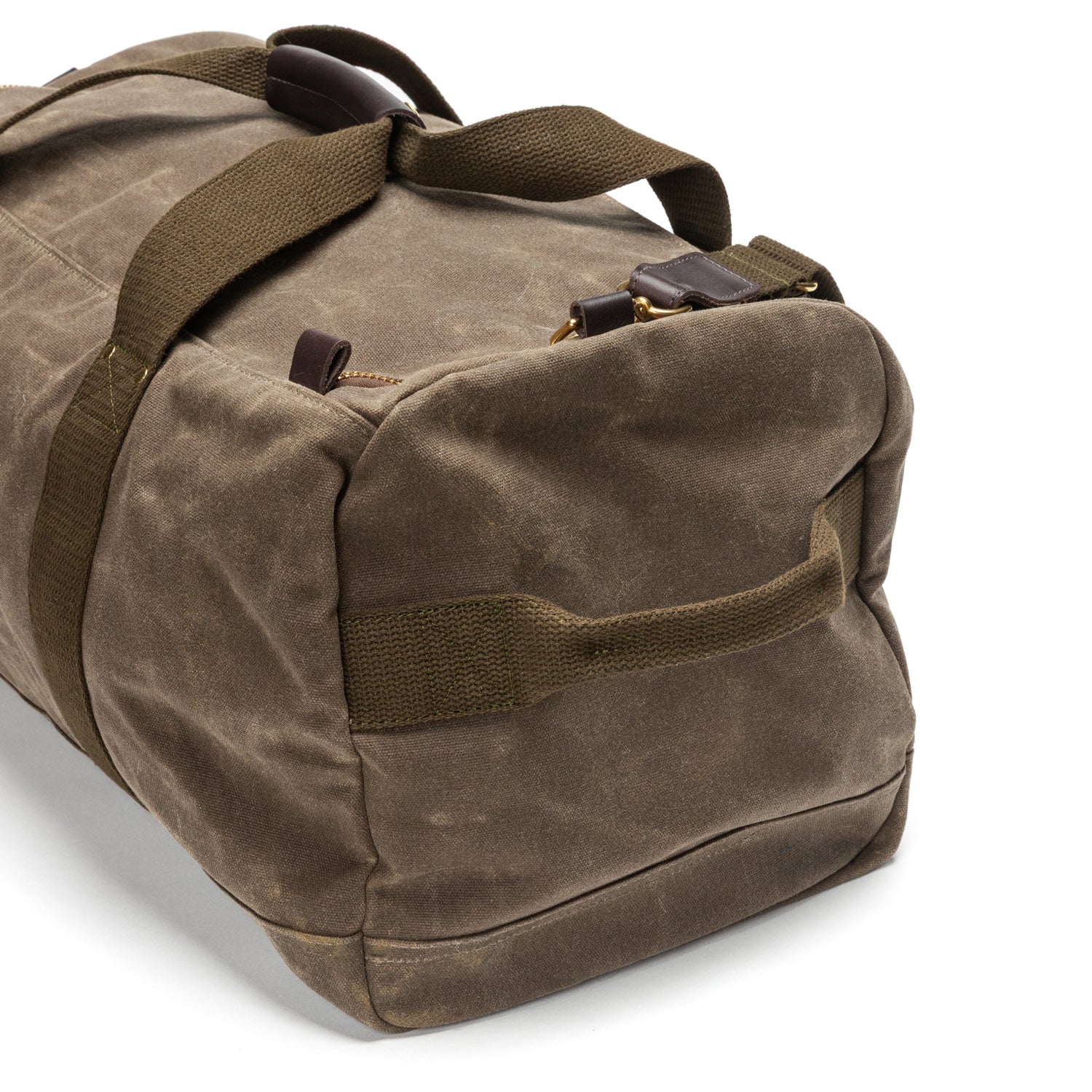 Waxed Canvas Weekender Bag - Field Brown