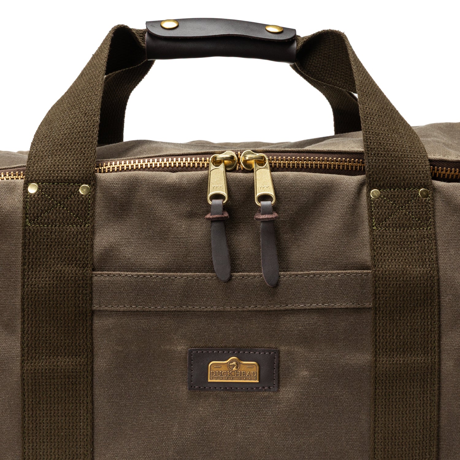 Waxed Canvas Weekender Bag - Field Brown