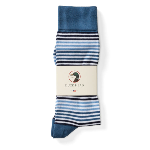 Multi Striped Sock - Blue Horizon