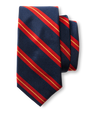 Silk Stripe Tie - Stormy Teal