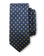 Silk Foulard Tie - Navy