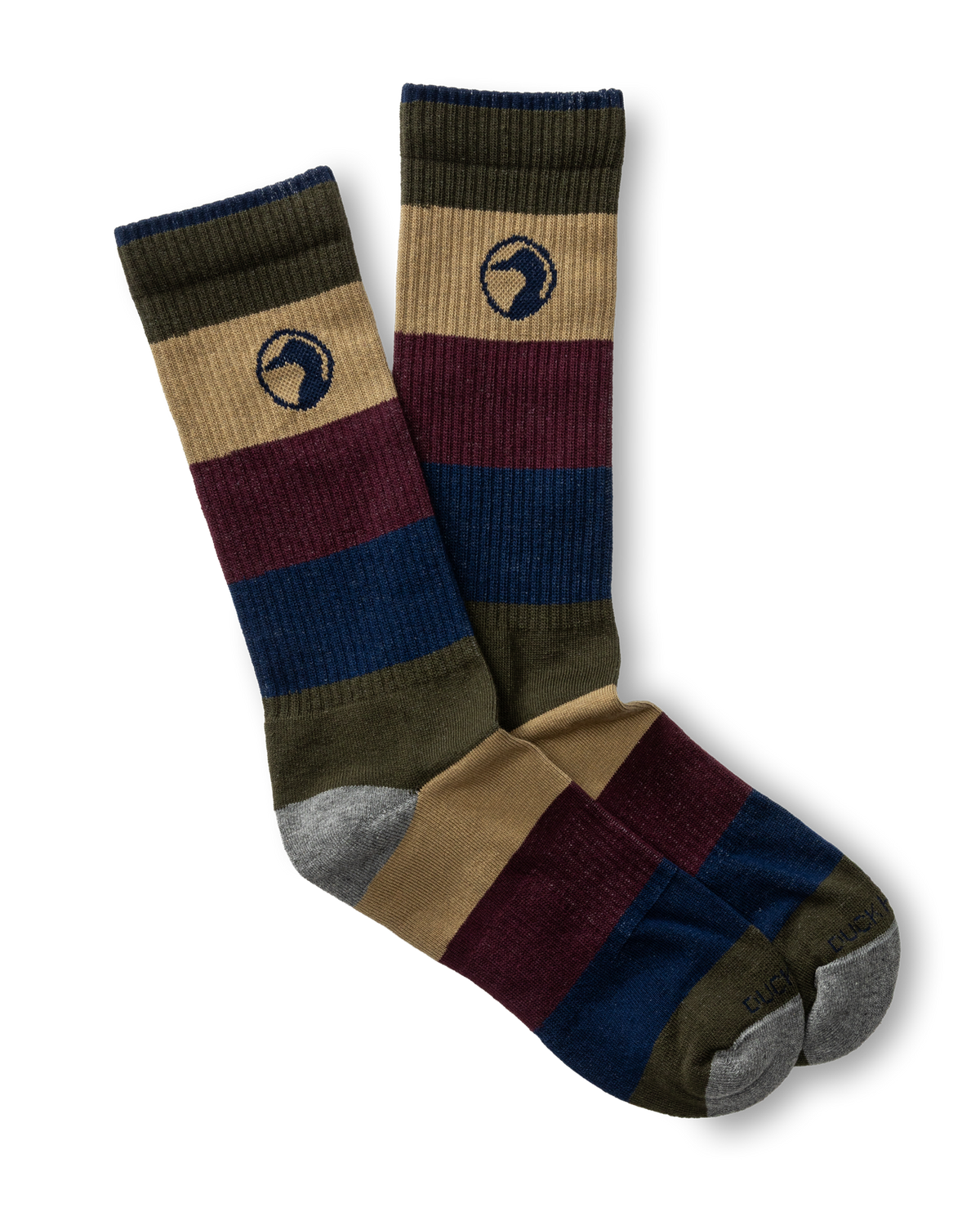 Stripe Cotton Sock - Khaki