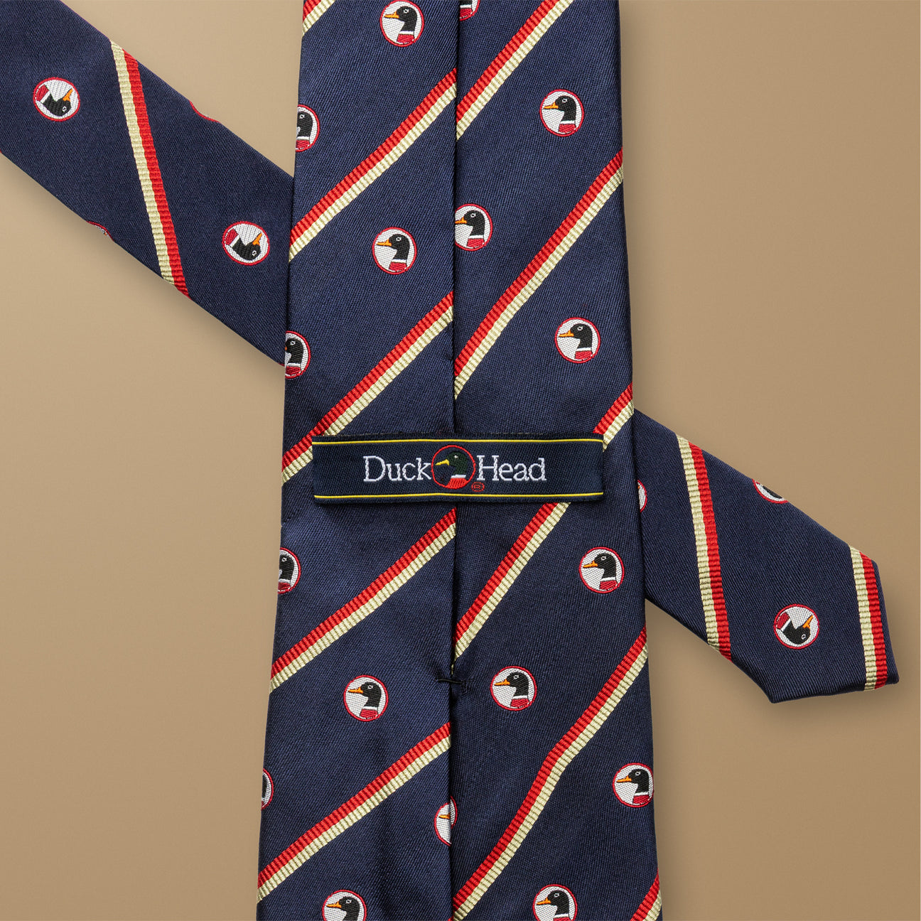Silk Logo Striped Tie