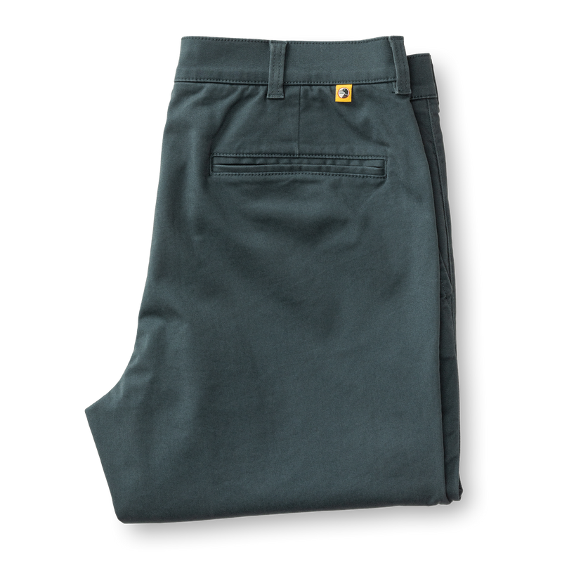 Classic Fit Gold School Chino - Graphite Blue