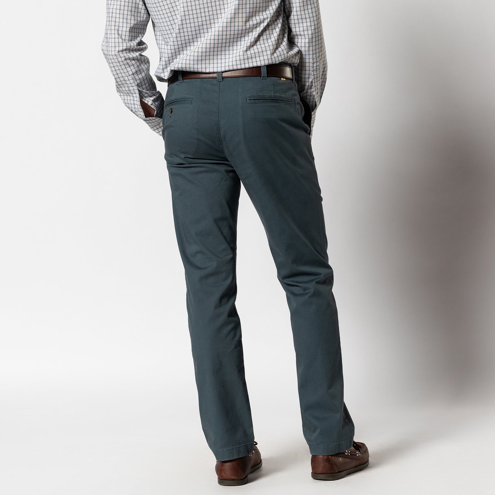 Classic Fit Gold School Chino - Graphite Blue