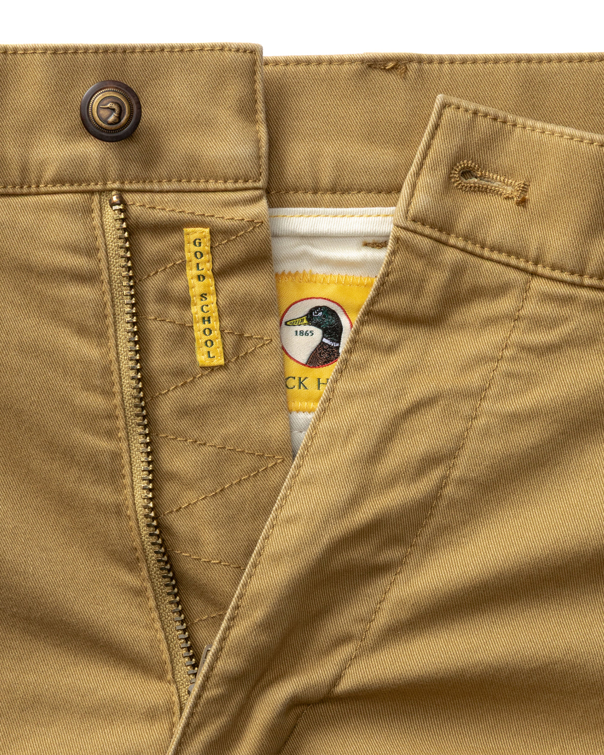 Classic Fit Gold School Chino - Antique Bronze