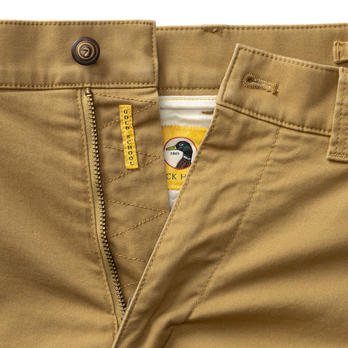 Classic Fit Gold School Chino - Antique Bronze