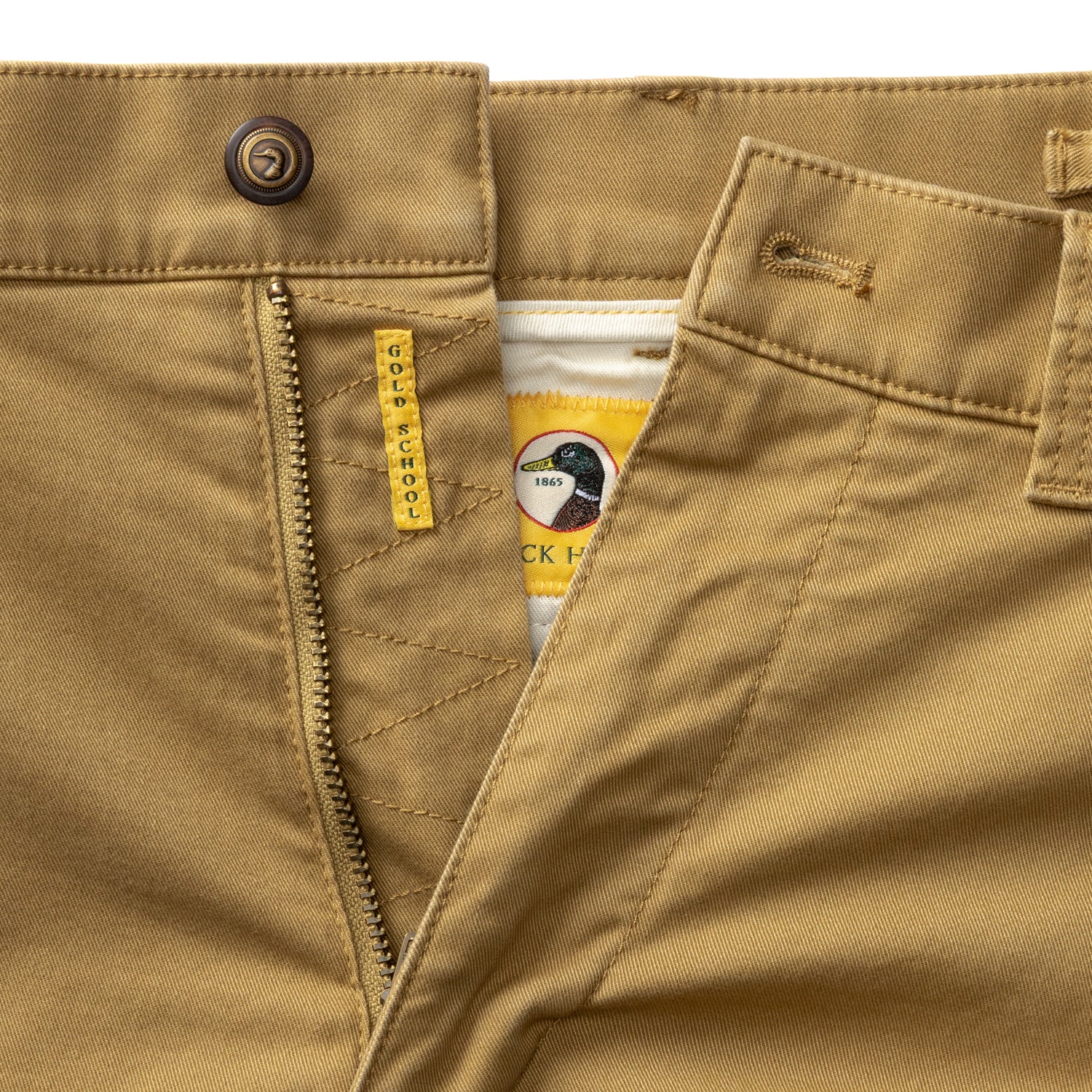 Classic Fit Gold School Chino - Antique Bronze