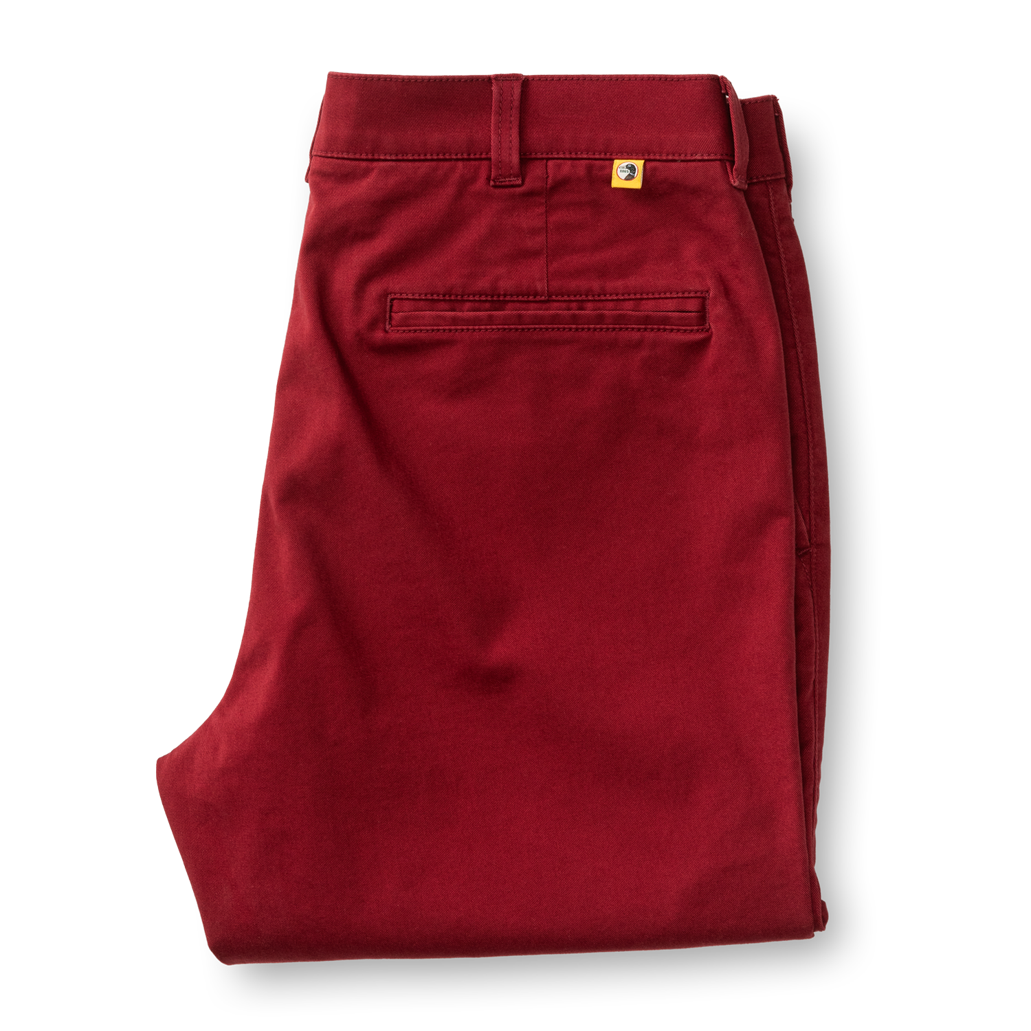 Classic Fit Gold School Chino - Deep Red