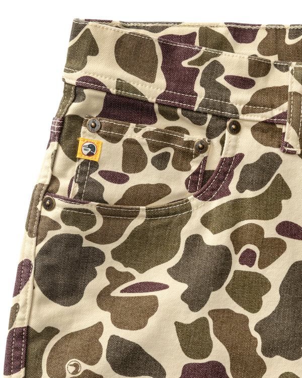 Field Canvas Five-Pocket - Sandrift Khaki Camo