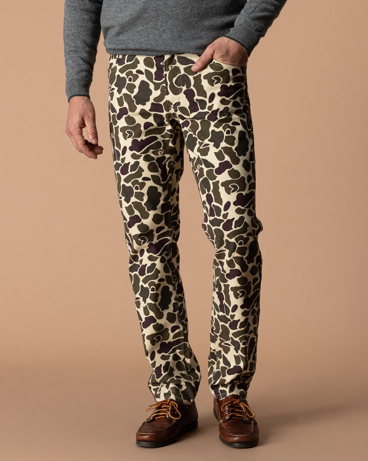Field Canvas Five-Pocket - Sandrift Khaki Camo