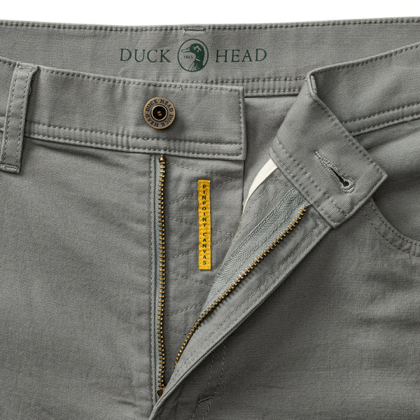 Classic Fit Pinpoint Canvas Five-Pocket - Shadow Grey