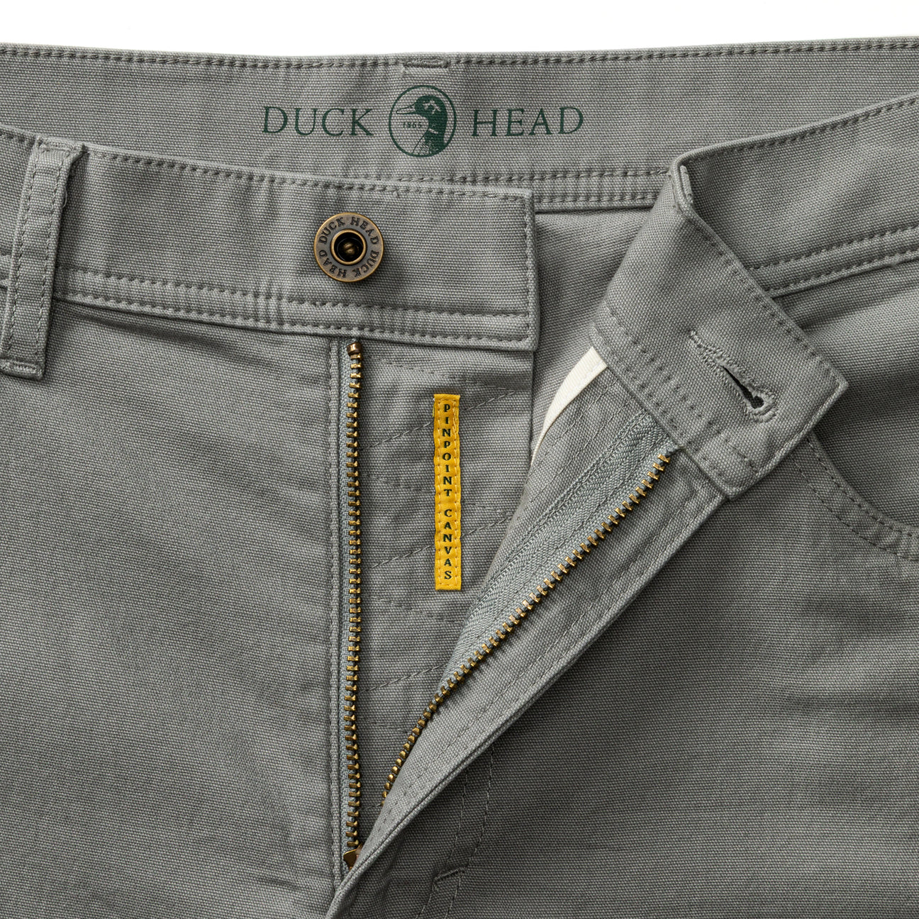 Classic Fit Pinpoint Canvas Five-Pocket - Shadow Grey