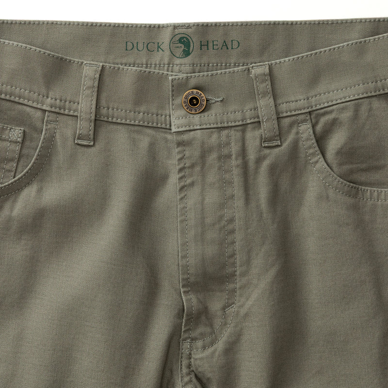 Classic Fit Pinpoint Canvas Five-Pocket - Mist Grey