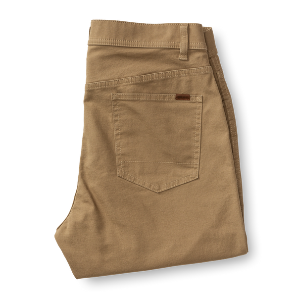 Classic Fit Pinpoint Canvas Five-Pocket - Weathered Oak