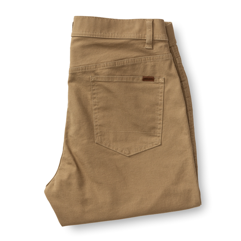 Classic Fit Pinpoint Canvas Five-Pocket - Weathered Oak