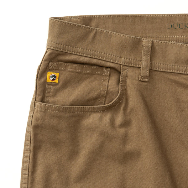 Classic Fit Pinpoint Canvas Five-Pocket - Weathered Oak