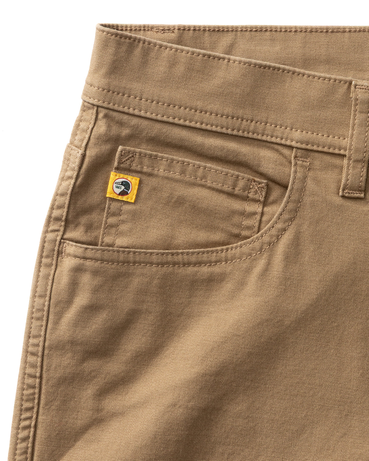 Classic Fit Pinpoint Canvas Five-Pocket - Claystone