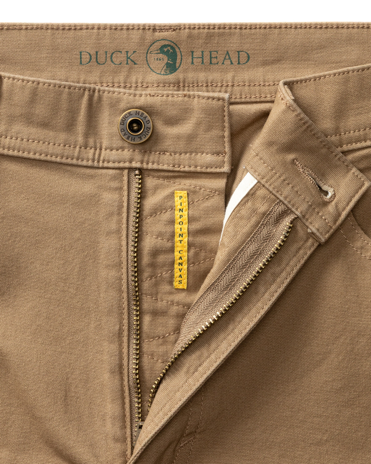 Classic Fit Pinpoint Canvas Five-Pocket - Claystone