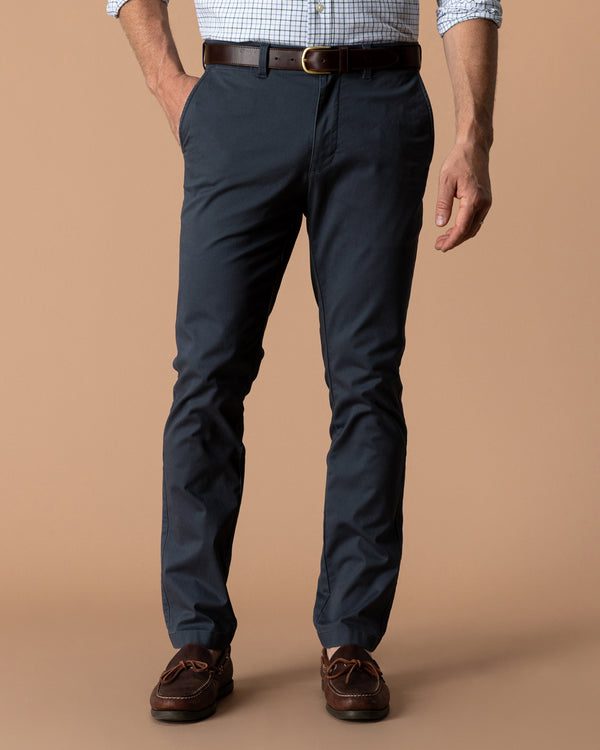 Slim Fit Gold School Chino - Washed Navy