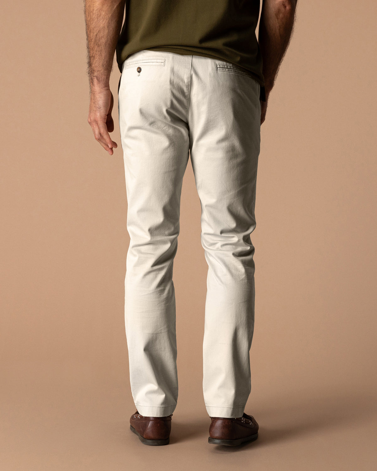 Slim Fit Gold School Chino - Stone