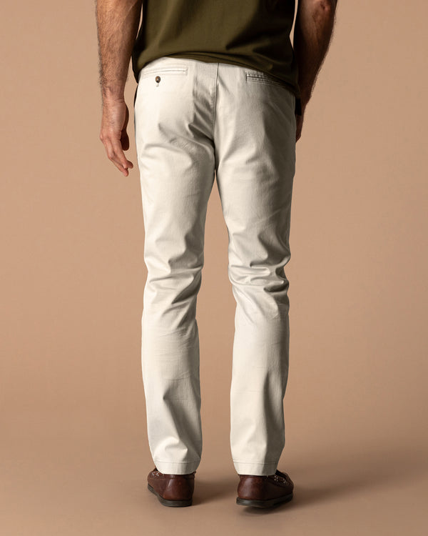 Slim Fit Gold School Chino - Stone