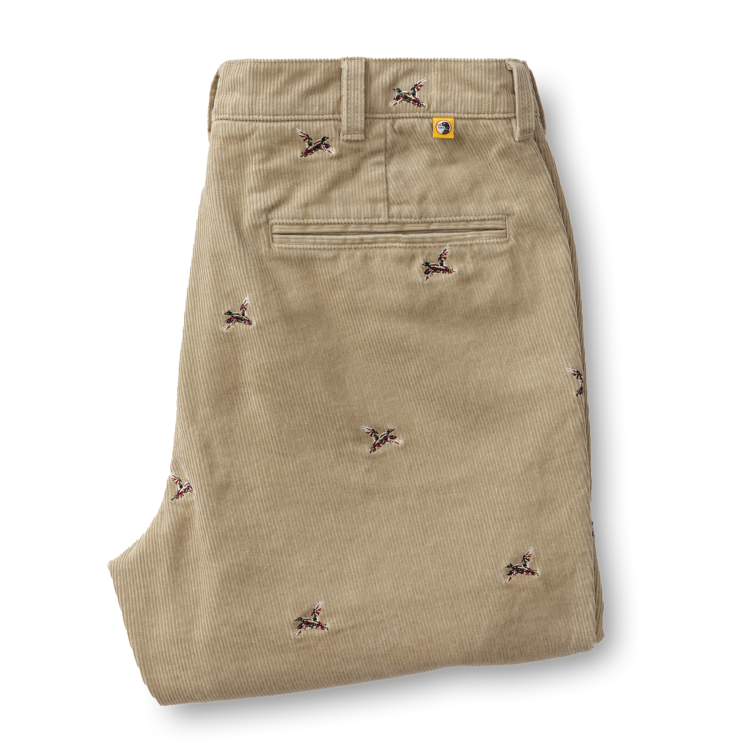 Bradbury Wide-Wale Corduroy Chino - Khaki EMB