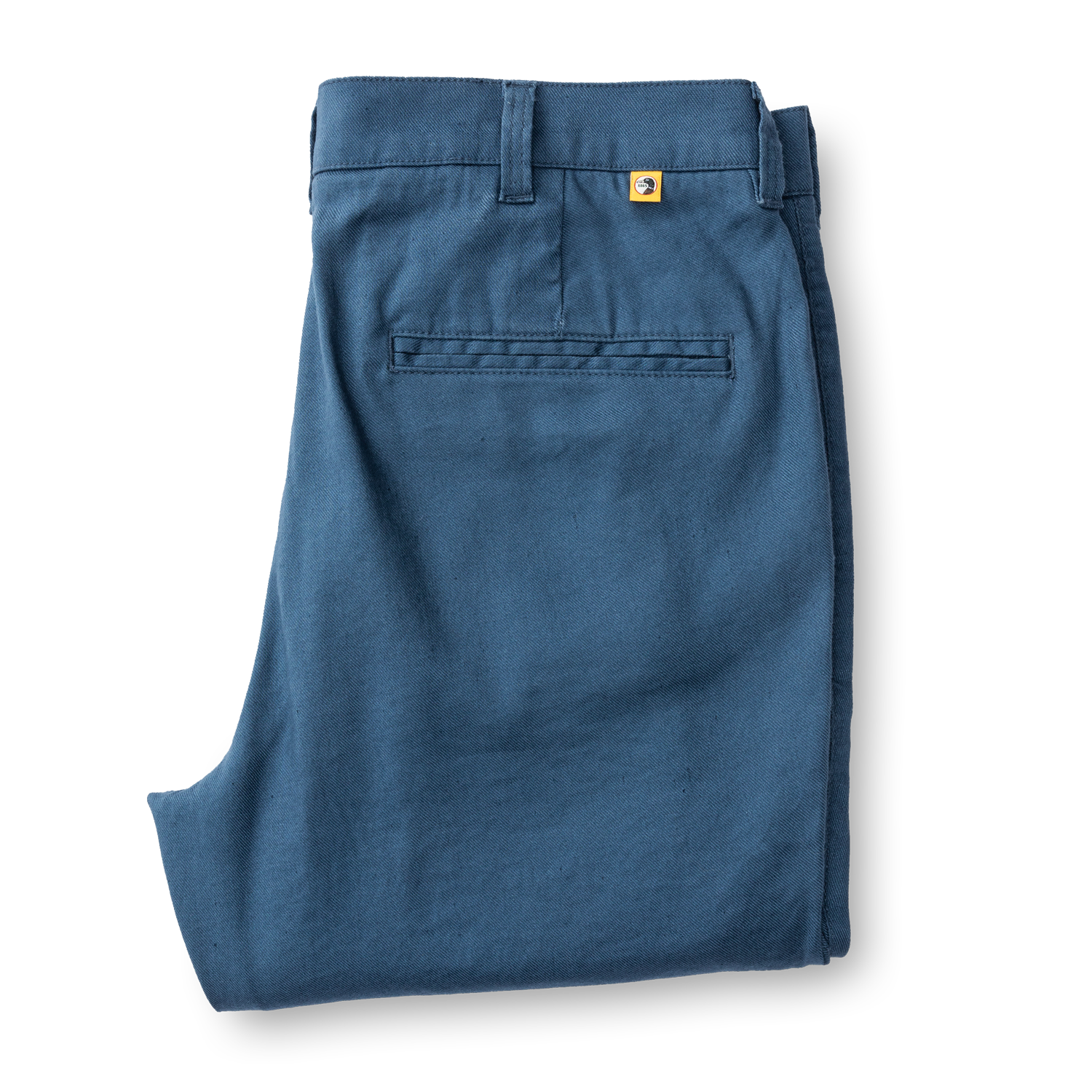 Classic Fit Linen Gold School Chino - Midnight Blue