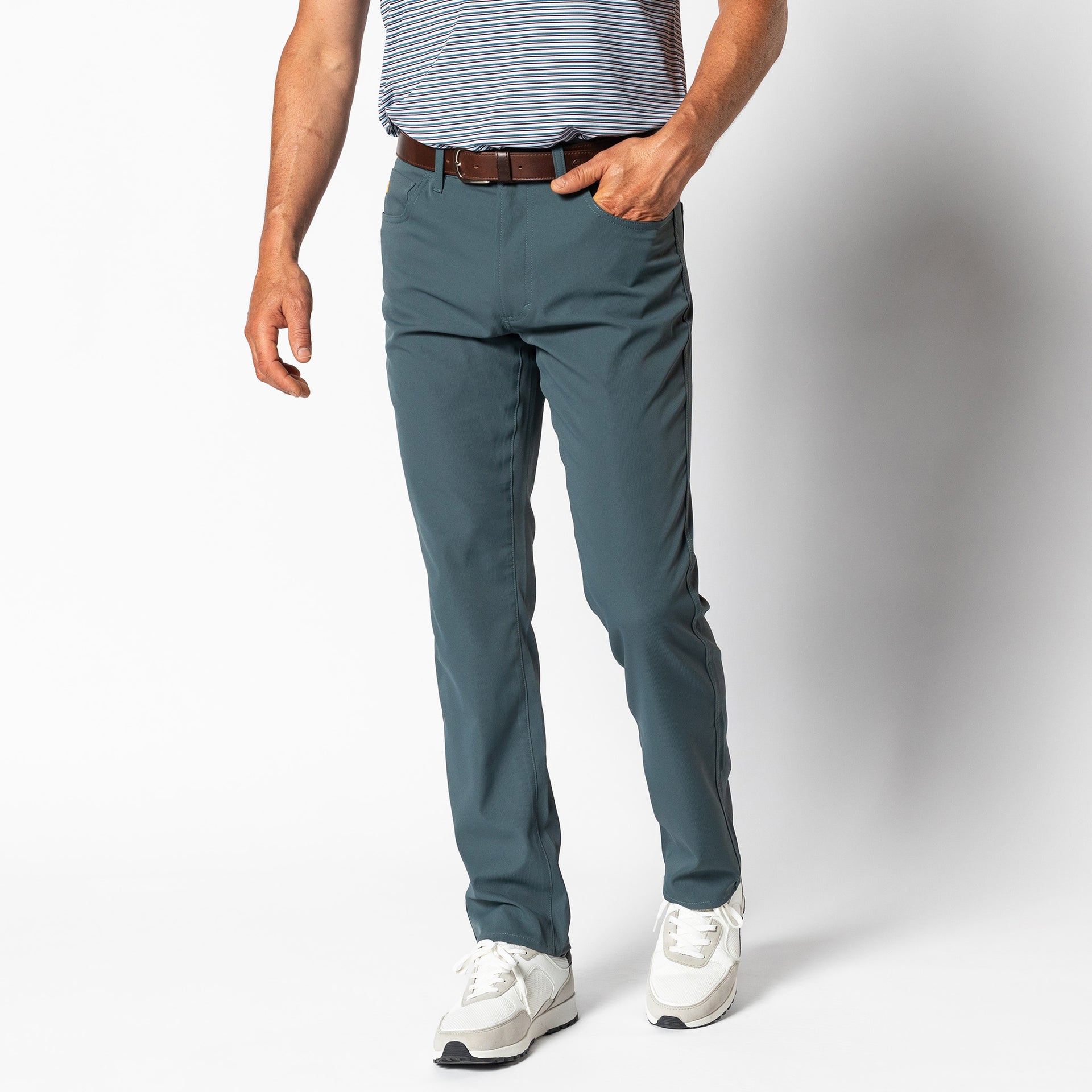Long Drive Performance Five-Pocket - Graphite Blue