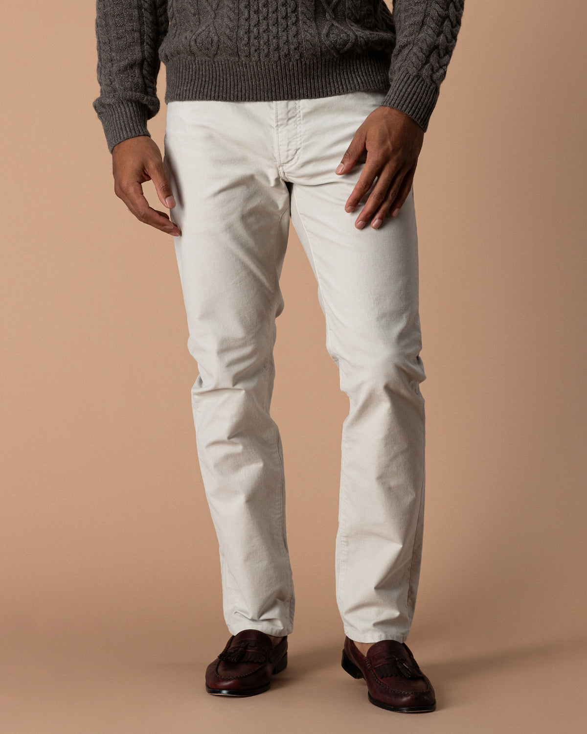 Weldon Garment Dyed Five-Pocket - Stone