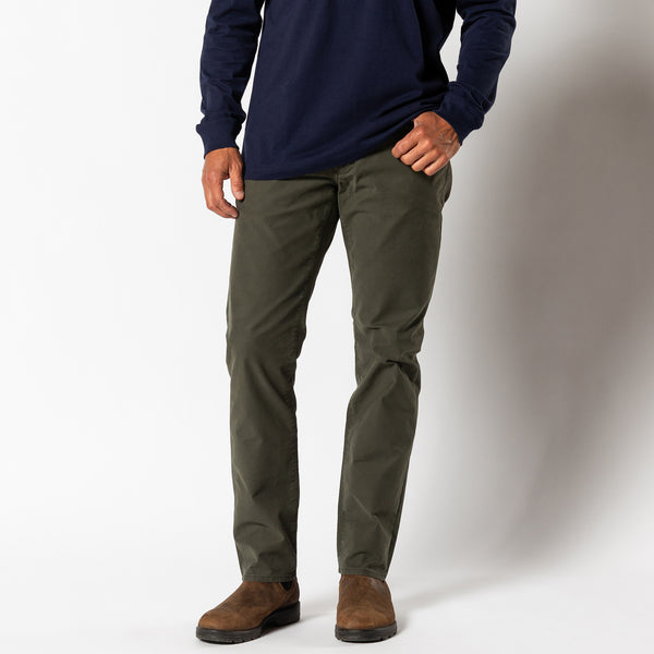Weldon Garment Dyed Five-Pocket - Deep Olive